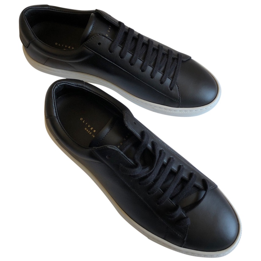 Oliver Cabell Leather Low Trainers Black Leather Trendy [OLVSKU014 ...